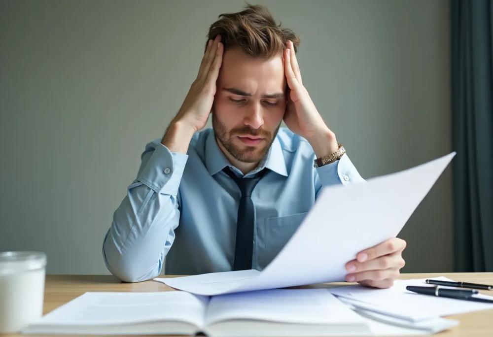 Stressed person